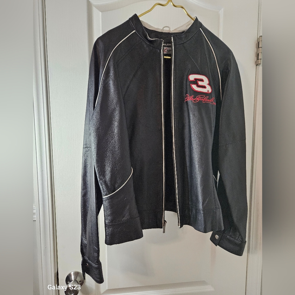 DALE EARNHARDT WILSONS WOMENSLEARHER JACKET..